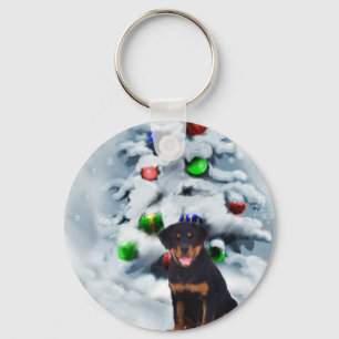 Rottweiler Weihnachtsgeschenke Schlüsselanhänger