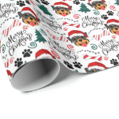 Rottweiler Weihnachtsgeschenkpapier Geschenkpapier (Rolleneckpunkt)