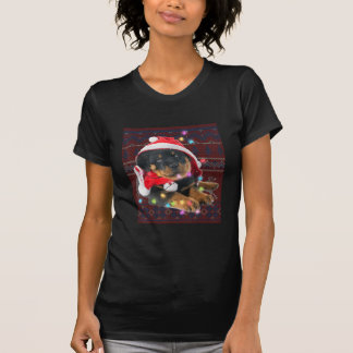 Rottweiler Weihnachtslicht Ugly Sweater Hund Lover T-Shirt