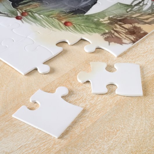 Rottweiler Weihnachtsmann Festliche Jungfrau Puzzle (Seite)