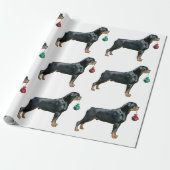 Rottweiler WeihnachtsPackpapier Geschenkpapier (Ungerollt)