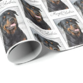 Rottweiler WeihnachtsPackpapier Geschenkpapier (Rolleneckpunkt)
