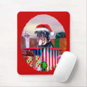 Rottweiler Weihnachtsüberraschung Mousepad (Mit Mouse)