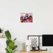 Rottweiler Weihnachtsüberraschung Poster (Heimbüro)