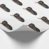 Rottweiler Weihnachtsverwicklung Geschenkpapier (Ecke)