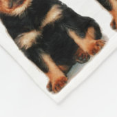 Rottweiler Welpe Fleecedecke (Ecke)