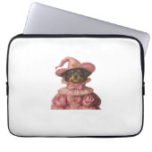 Rottweiler Welpe, gekleidet als rosa Hexe - Niedli Laptopschutzhülle (Vorderseite)