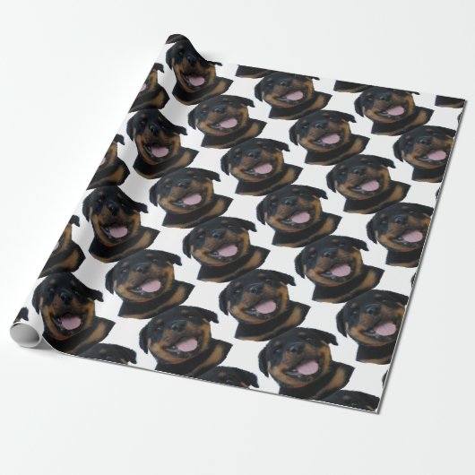 rottweiler Welpe Geschenkpapier (Ungerollt)