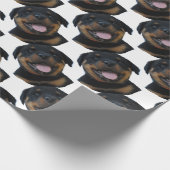 rottweiler Welpe Geschenkpapier (Ecke)