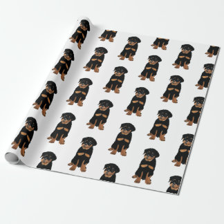 Rottweiler-Welpe Geschenkpapier