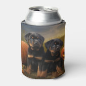 Rottweiler Welpe Herbst Delight Pumpen Dosenkühler (Kanne Vorderseite)