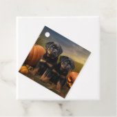 Rottweiler Welpe Herbst Delight Pumpen Geschenkanhänger (Beispiel)