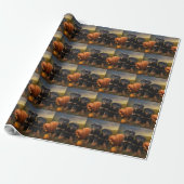 Rottweiler Welpe Herbst Delight Pumpen Geschenkpapier (Ungerollt)