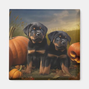 Rottweiler Welpe Herbst Delight Pumpen Magnet
