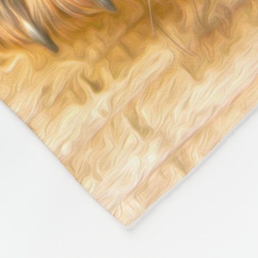 Rottweiler Welpe Hunde Wasser Farbe Öl Farbe Farbe Fleecedecke (Ecke)