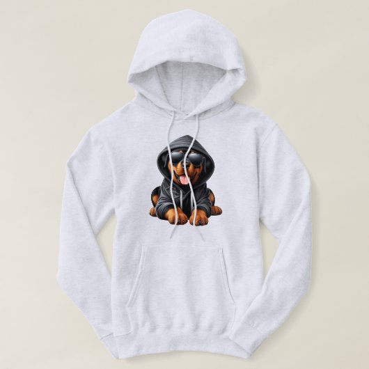 Rottweiler Welpe in Hooded Sweatshirt (Design vorne)
