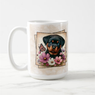 Rottweiler-Welpe Kaffeetasse