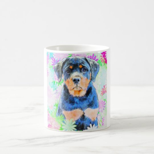 Rottweiler Welpe Kaffeetasse