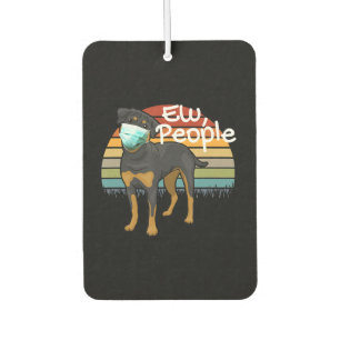 Rottweiler Welpe mit Maske - Ew People - Rottweile Autolufterfrischer
