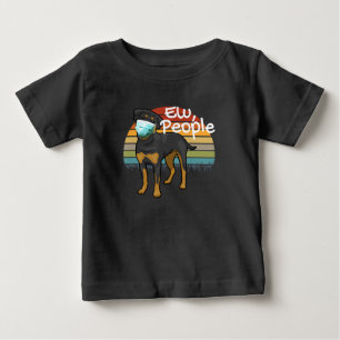 Rottweiler Welpe mit Maske - Leute - Rottweiler Baby T-shirt