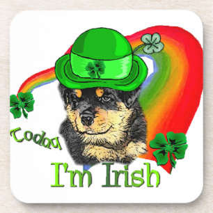 Rottweiler Welpe St Pattys Getränkeuntersetzer