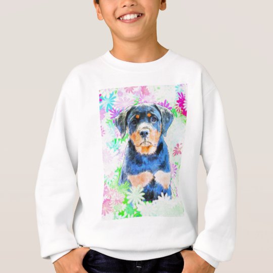 Rottweiler Welpe Sweatshirt