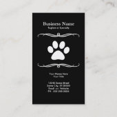 rottweiler Welpe Visitenkarte (Rückseite)