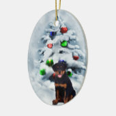 Rottweiler Welpe Weihnachtsgeschenke Ornamente (Links)