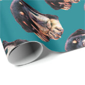 Rottweiler Welpen-Liebe Rott Hundehunde- deutsche Geschenkpapier (Rolleneckpunkt)