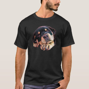 Rottweiler Welpen-Liebe Rott Hundehunde- deutsche T-Shirt
