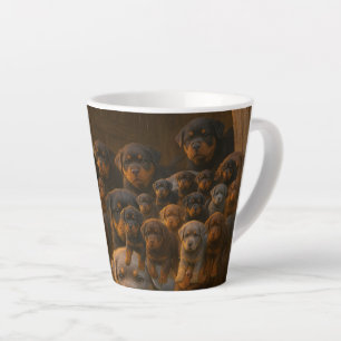 Rottweiler Welpen Milchtasse
