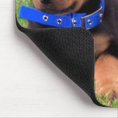 rottweiler Welpen Mousepad (Ecke)