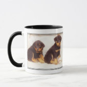Rottweiler Welpen-Tasse Tasse (Links)