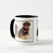 Rottweiler Welpen-Tasse Tasse (Vorderseite Links)