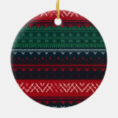 Rottweiler Welpen Weihnachten Keramik Ornament (Hinten)