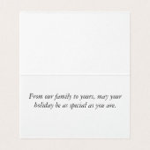 Rottweiler Welpen Weihnachtskarte (Innenseite Aufgefaltet)