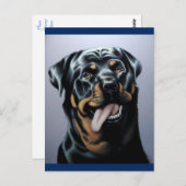Rottweiler Welpenhund Leere Postkarte (Vorne/Hinten)