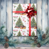 Rottweiler Welpenkörbe unter dem Baum Geschenkpapier