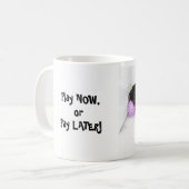 Rottweiler-Welpenspiel jetzt oder bezahlen später Kaffeetasse (Vorderseite Links)