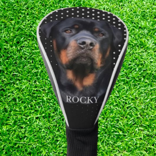 Rottweiler White Golf Headcover