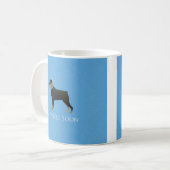 Rottweiler wird bald gut designt kaffeetasse (Vorderseite Links)