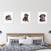 Rottweiler Wohngestaltung, Rottweiler Wall Art Bilderwand Sets (Schlafzimmer)