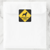 Rottweiler Xing Quadratischer Aufkleber (Tasche)