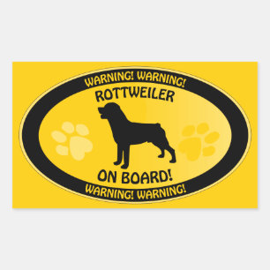 Rottweiler Xing Rechteckiger Aufkleber