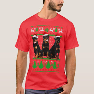 Rottweiler Xmas Frohe Weihnachten T-Shirt