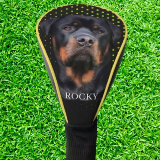 Rottweiler Yellow Golf Headcover