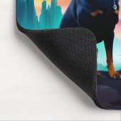 Rottweiler zu einer Alien World Mousepad (Ecke)
