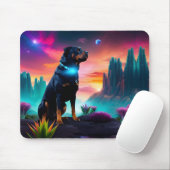 Rottweiler zu einer Alien World Mousepad (Mit Mouse)