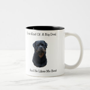 Rottweiler Zweifarbige Tasse
