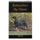 Rottweilers 2014 durch Diane-Kalender Kalender (Titelbild)